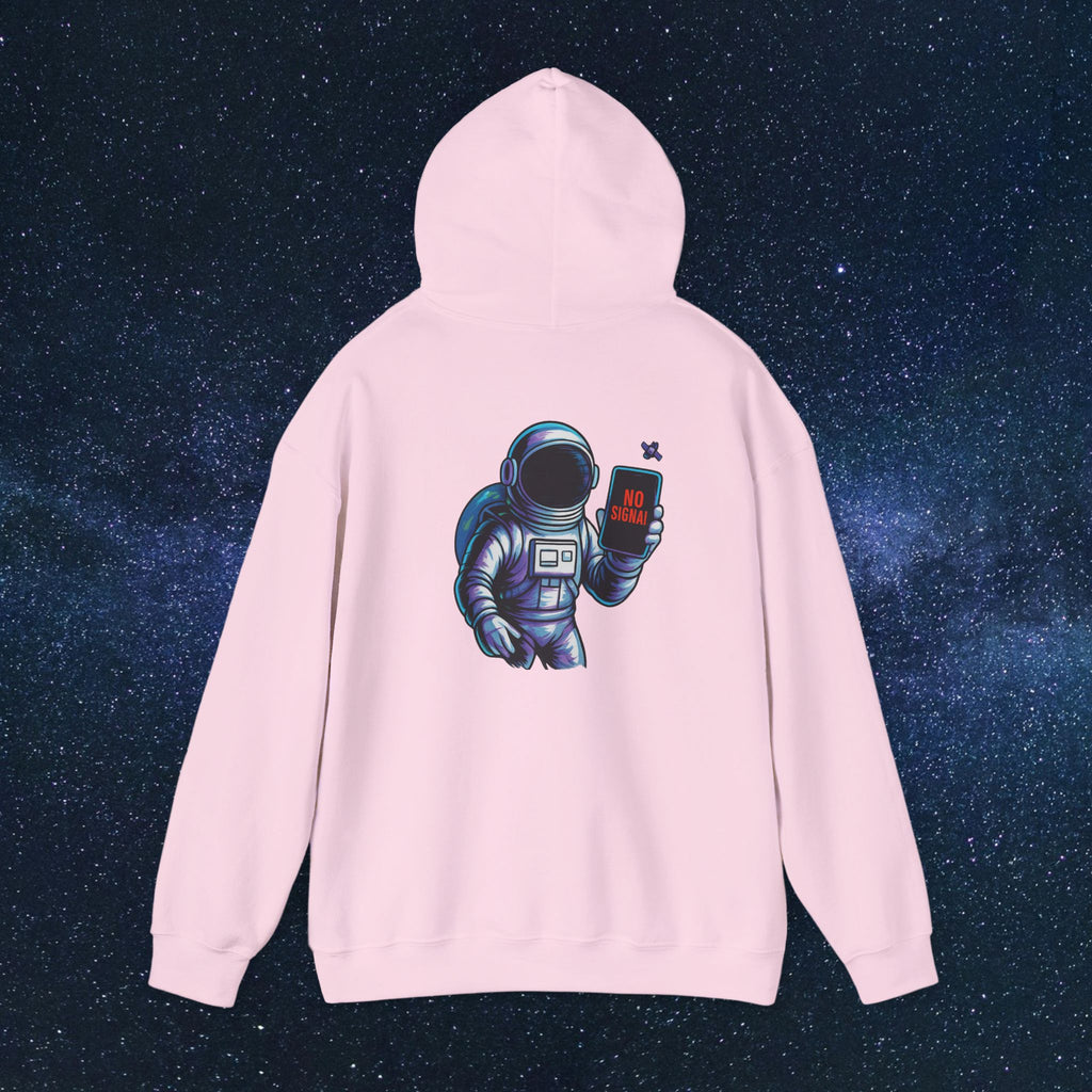 Astronaut Hoodie - 'No Signal' Space Phone Graphic Hooded Sweatshirt