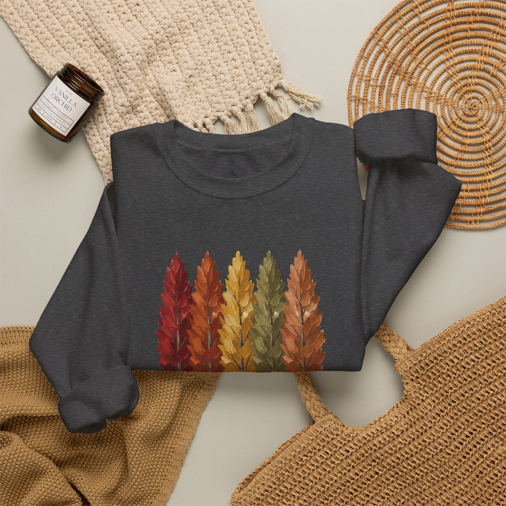 Fall Trees Sweatshirt |  Autumn Harvest Crewneck