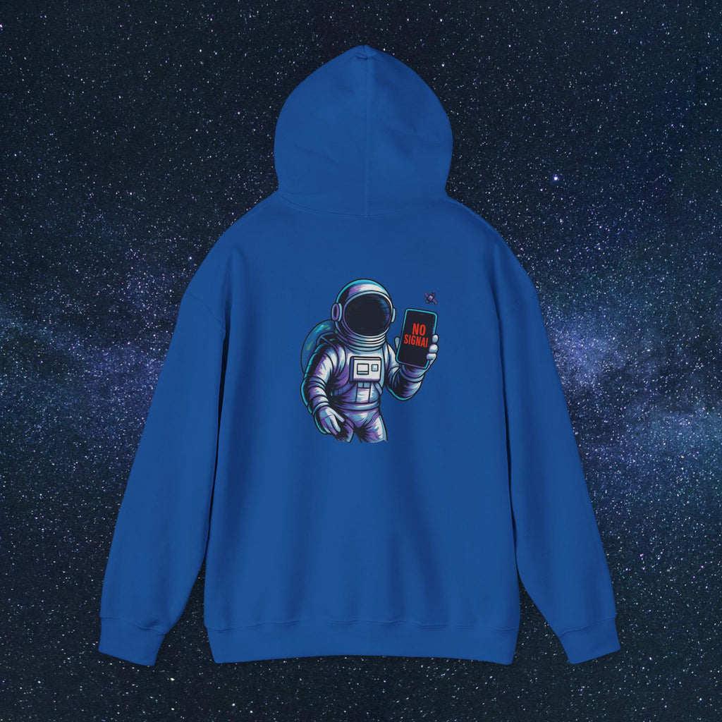 Astronaut Hoodie - 'No Signal' Space Phone Graphic Hooded Sweatshirt