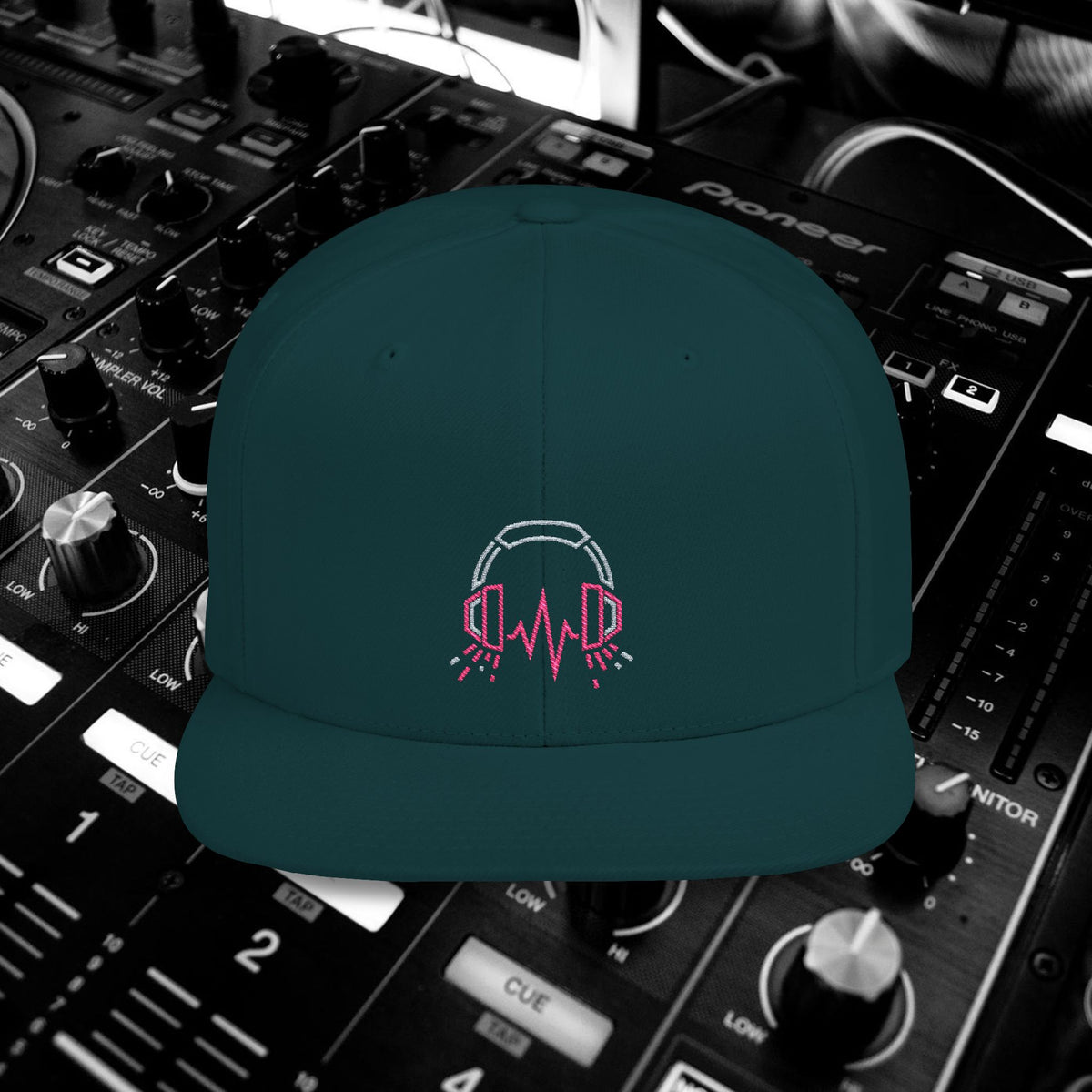 DJ Pulse Flat Bill Snapback Beatwave Cap