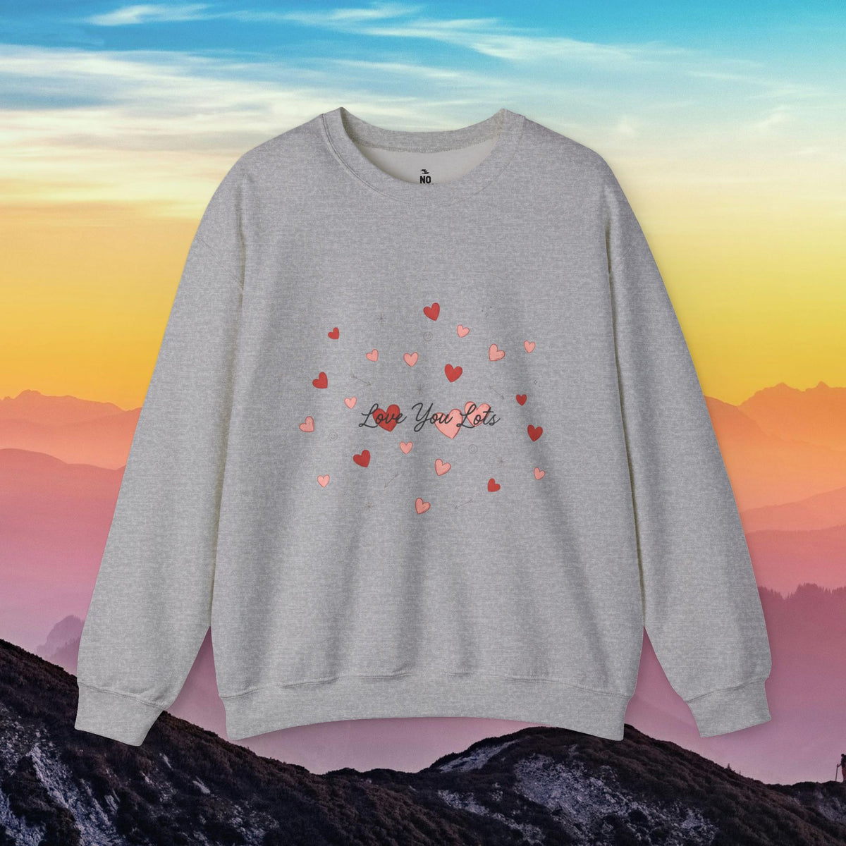 Tiny heart confetti crewneck sweatshirt