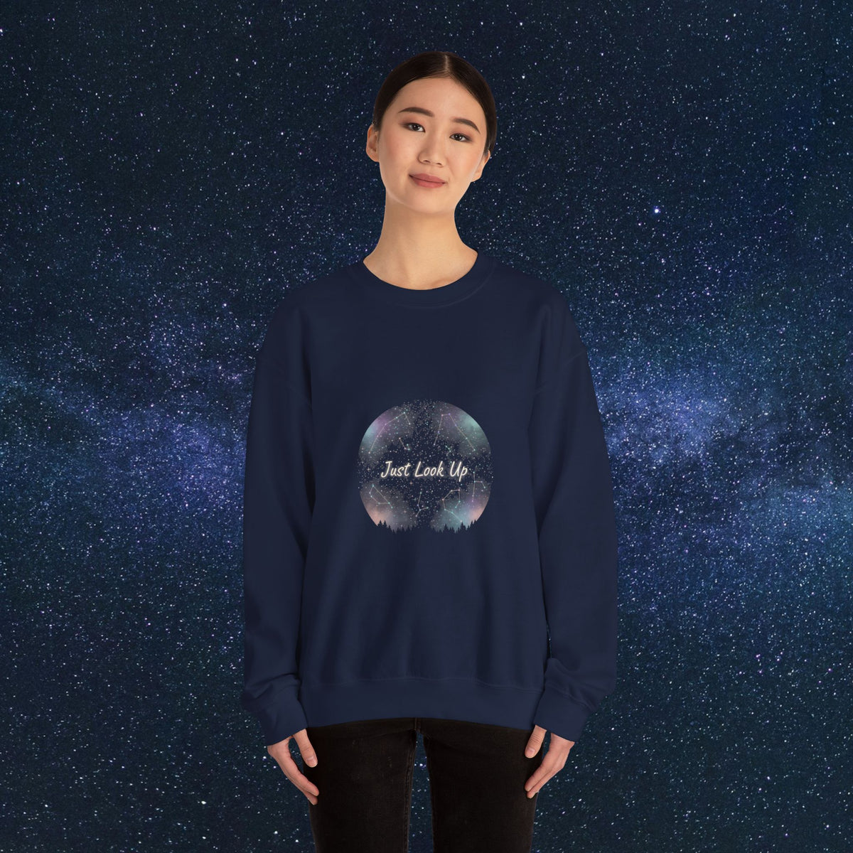 Just look up || Crewneck Sweatshirt