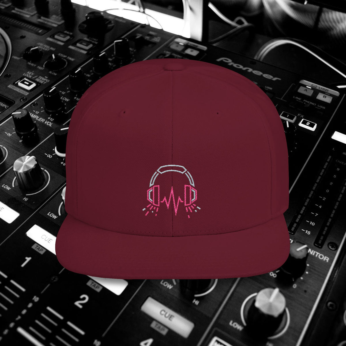 DJ Pulse Flat Bill Snapback Beatwave Cap