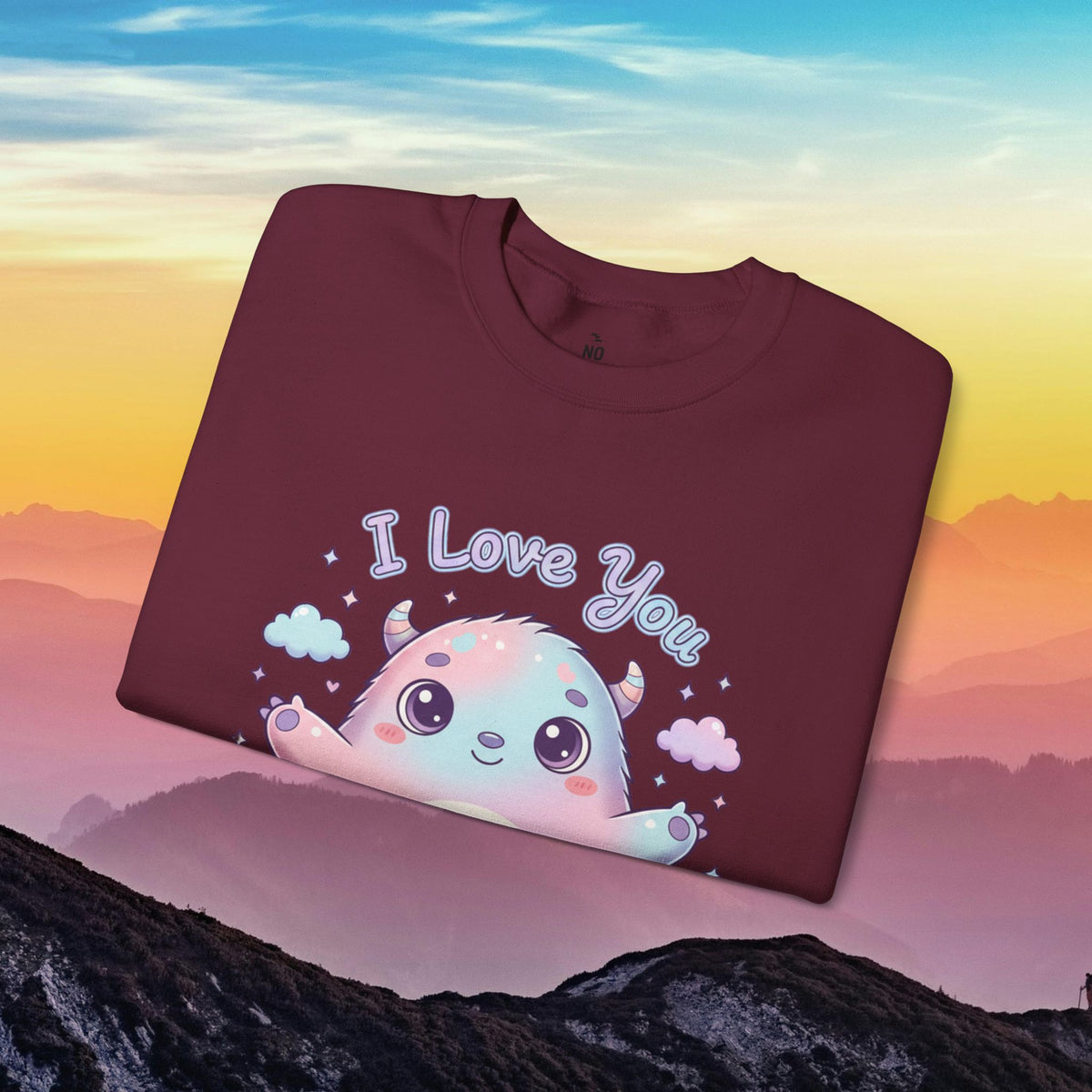 I Love You Cute Monster Crewneck Sweatshirt