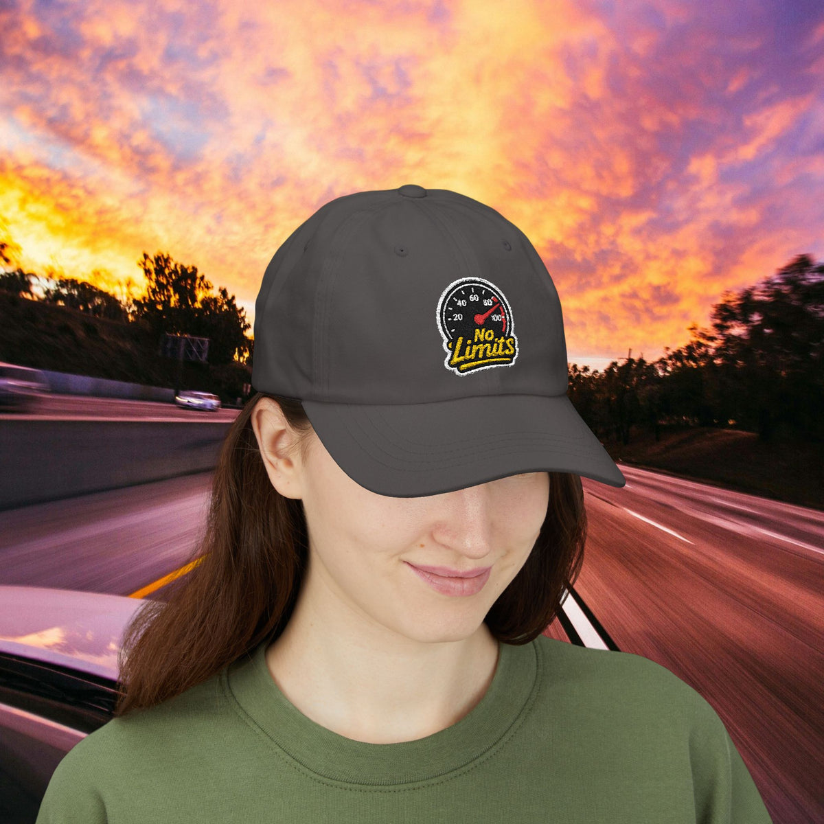 No Limits Dad Cap — Speedometer Hat