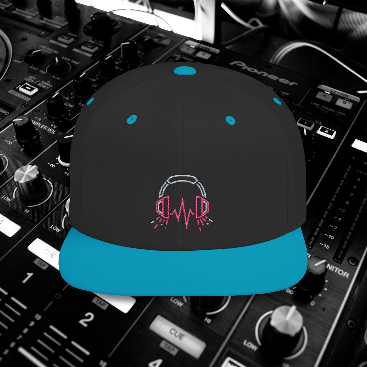 DJ Pulse Flat Bill Snapback Beatwave Cap