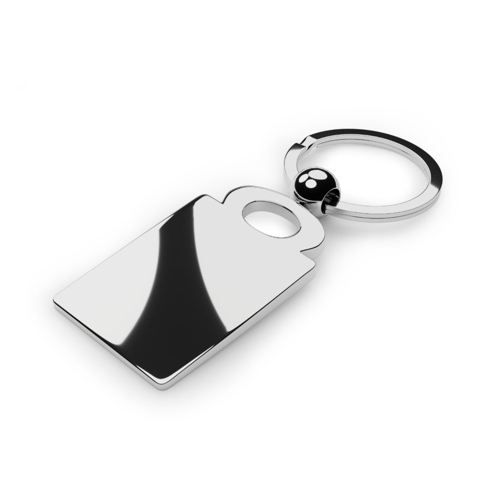 Personalize your own Rectangle Photo Keyring — Metal Photo Insert Keychain