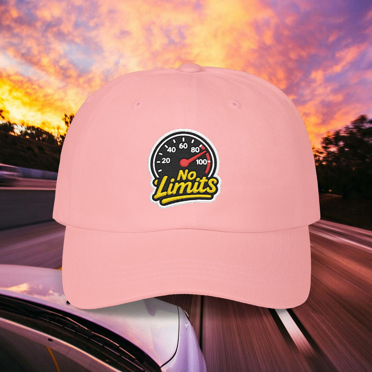 No Limits Dad Cap — Speedometer Hat