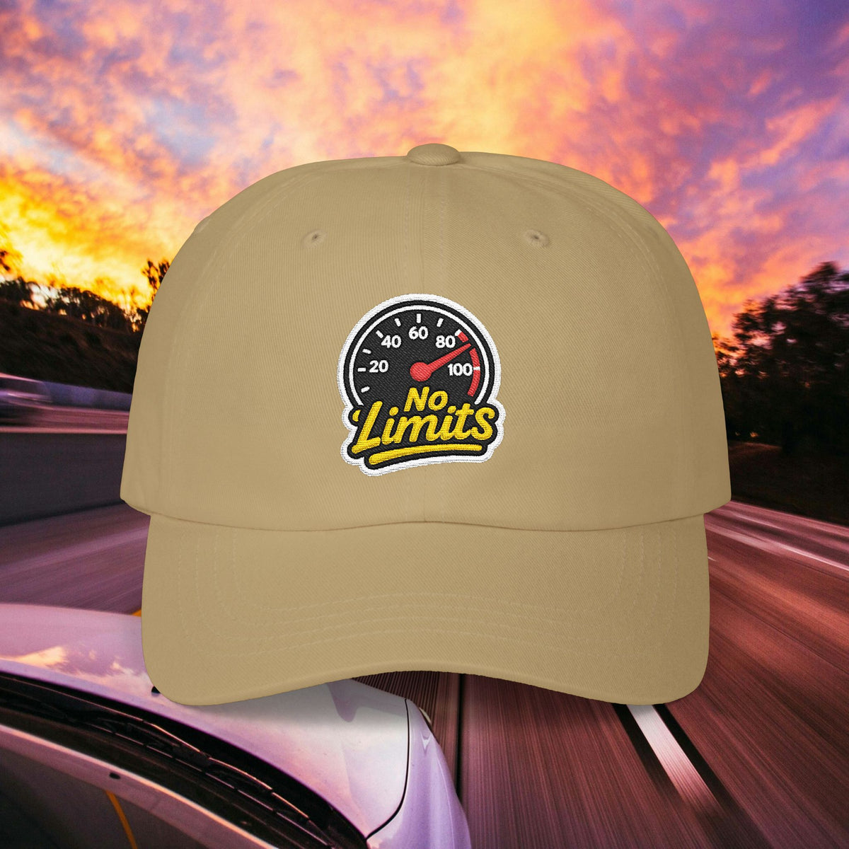 No Limits Dad Cap — Speedometer Hat