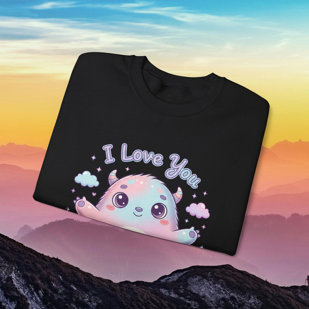 I Love You Cute Monster Crewneck Sweatshirt