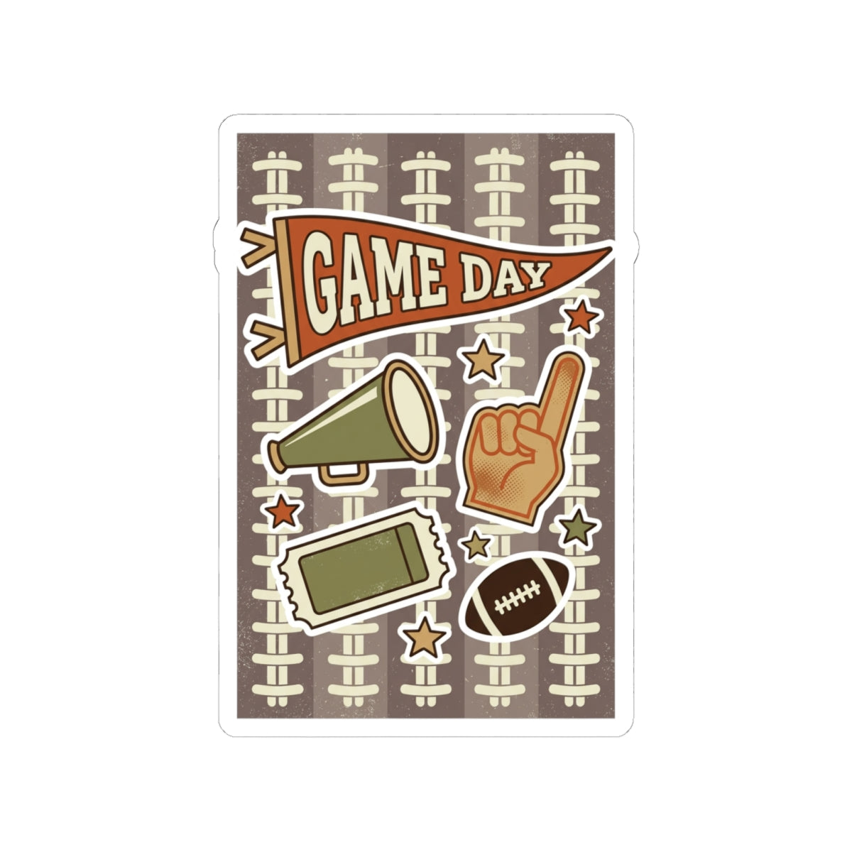 Game Day football stickers