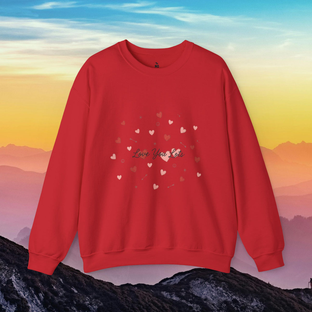 Tiny heart confetti crewneck sweatshirt