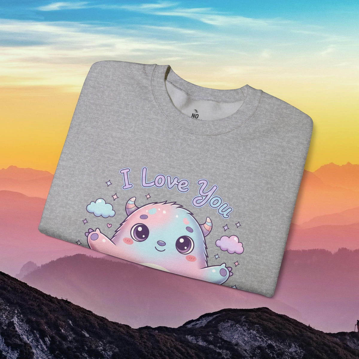 I Love You Cute Monster Crewneck Sweatshirt