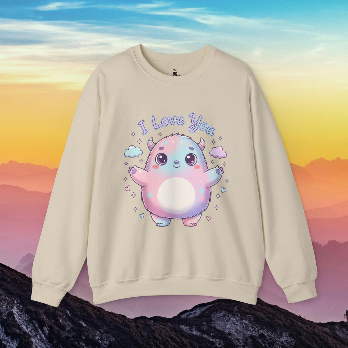 I Love You Cute Monster Crewneck Sweatshirt