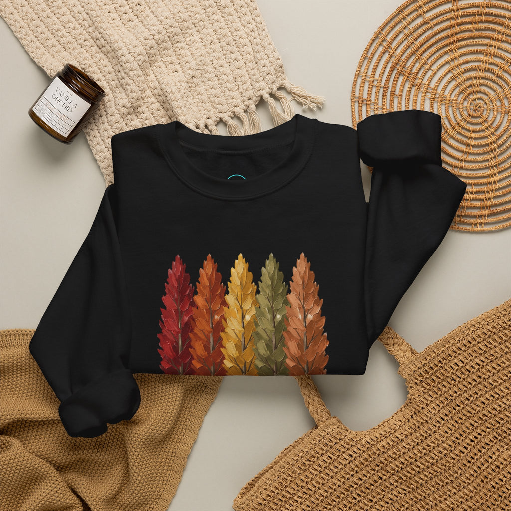 Fall Trees Sweatshirt |  Autumn Harvest Crewneck