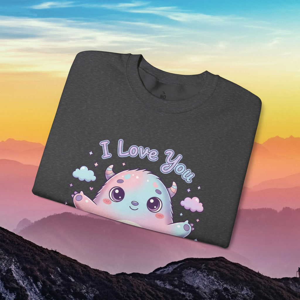 I Love You Cute Monster Crewneck Sweatshirt