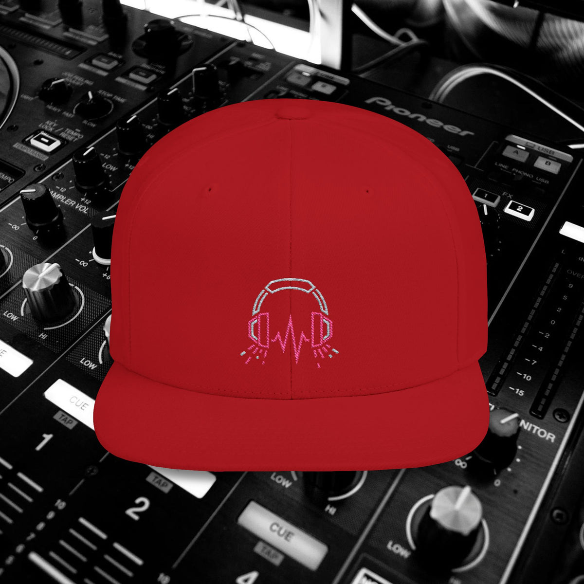 DJ Pulse Flat Bill Snapback Beatwave Cap