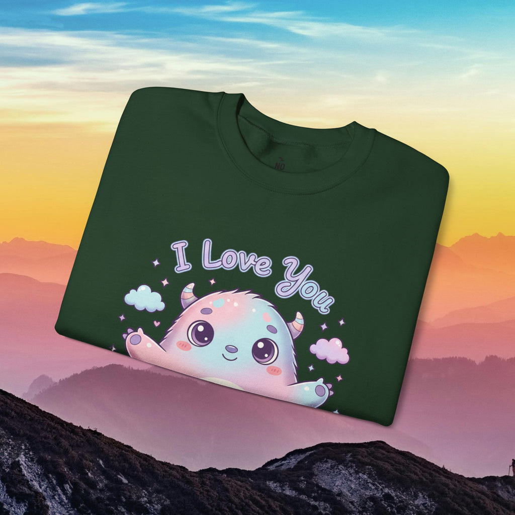 I Love You Cute Monster Crewneck Sweatshirt