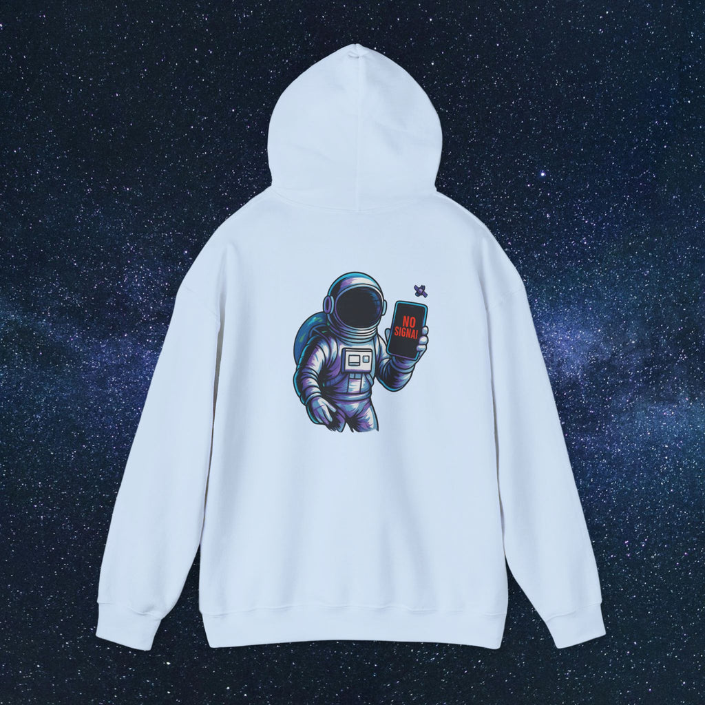 Astronaut Hoodie - 'No Signal' Space Phone Graphic Hooded Sweatshirt