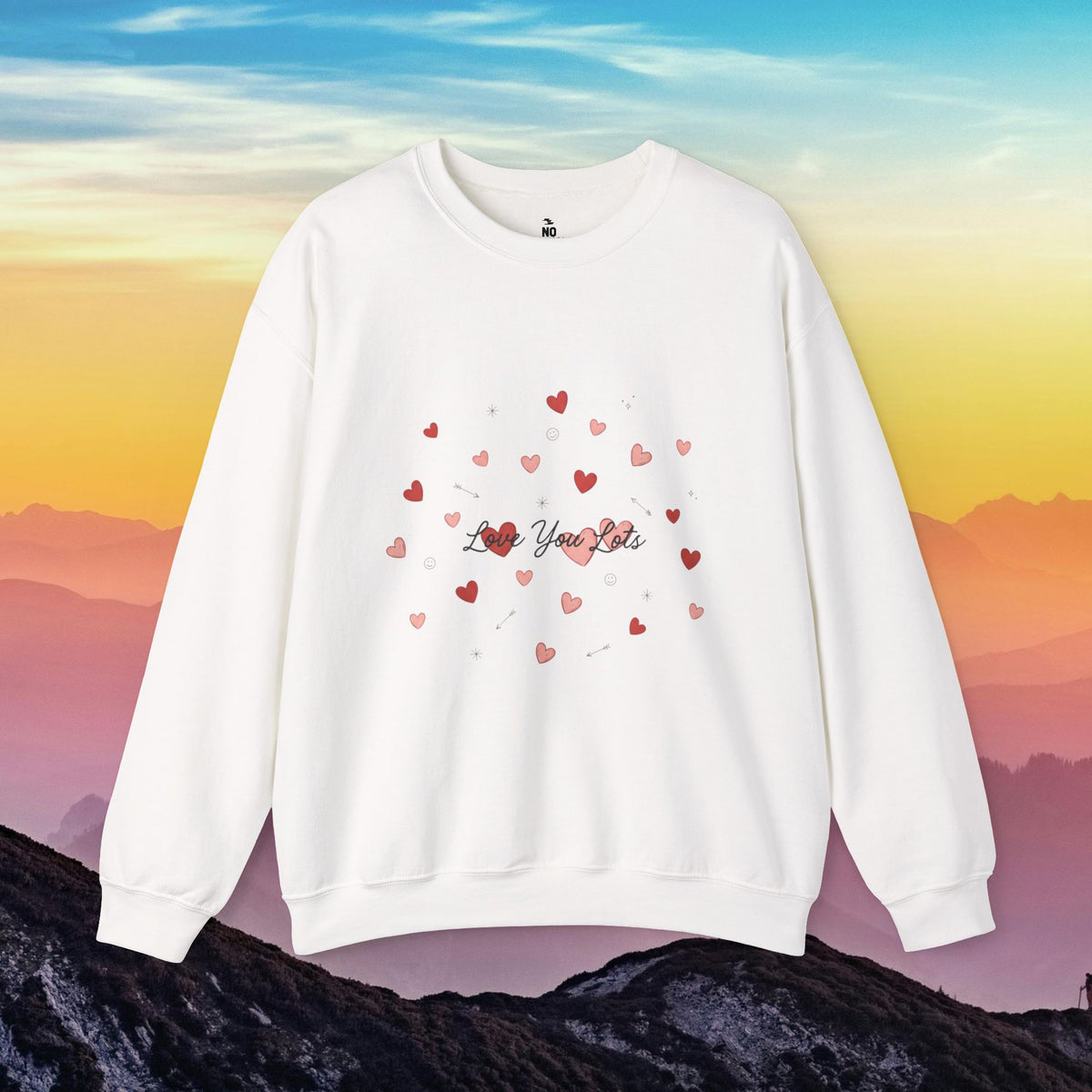 Tiny heart confetti crewneck sweatshirt