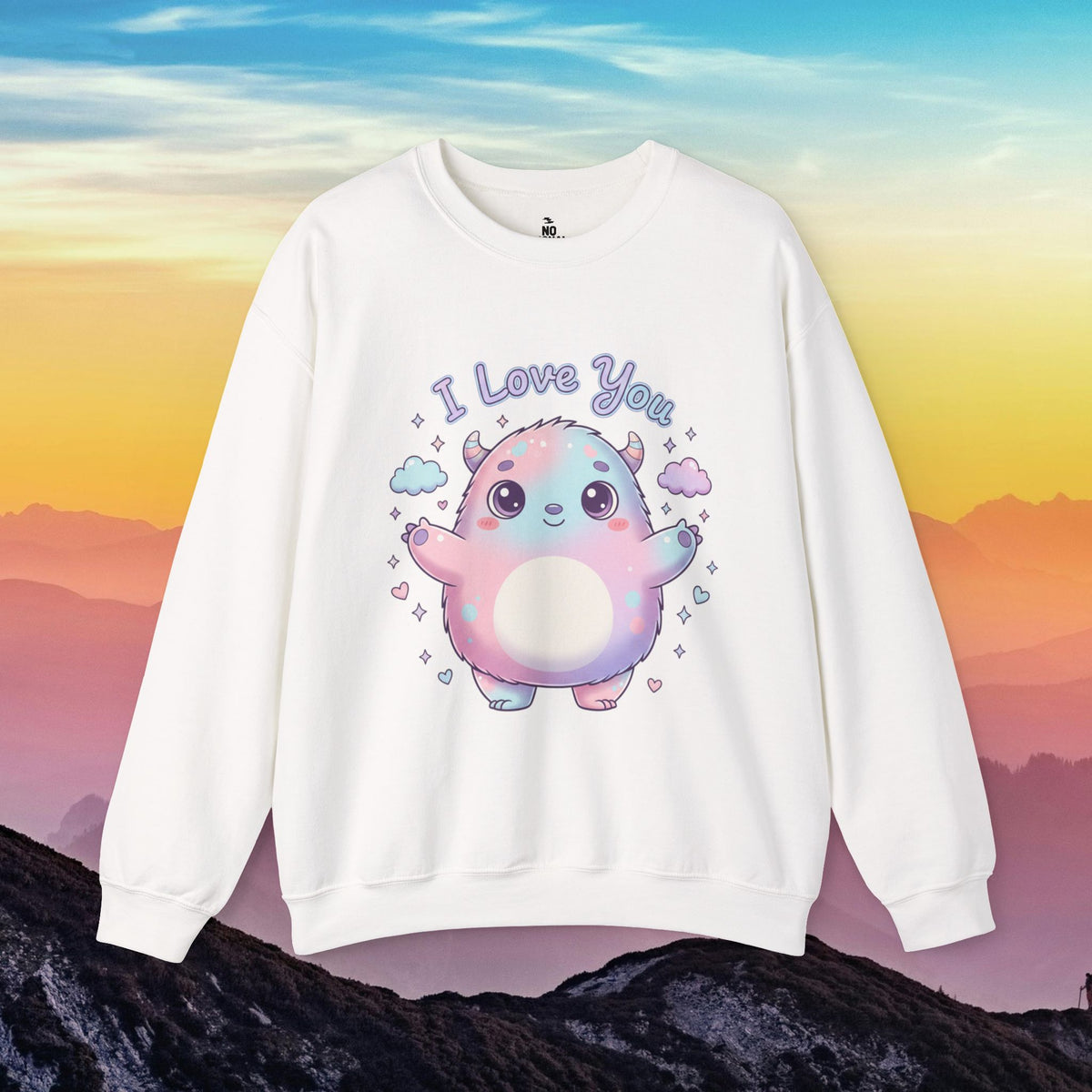 I Love You Cute Monster Crewneck Sweatshirt