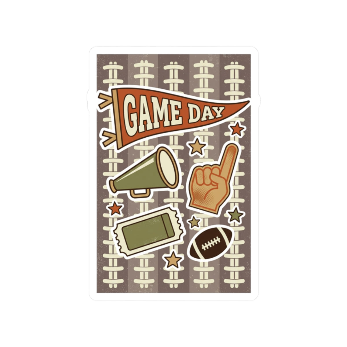 Game Day football stickers