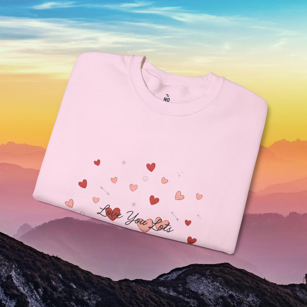 Tiny heart confetti crewneck sweatshirt