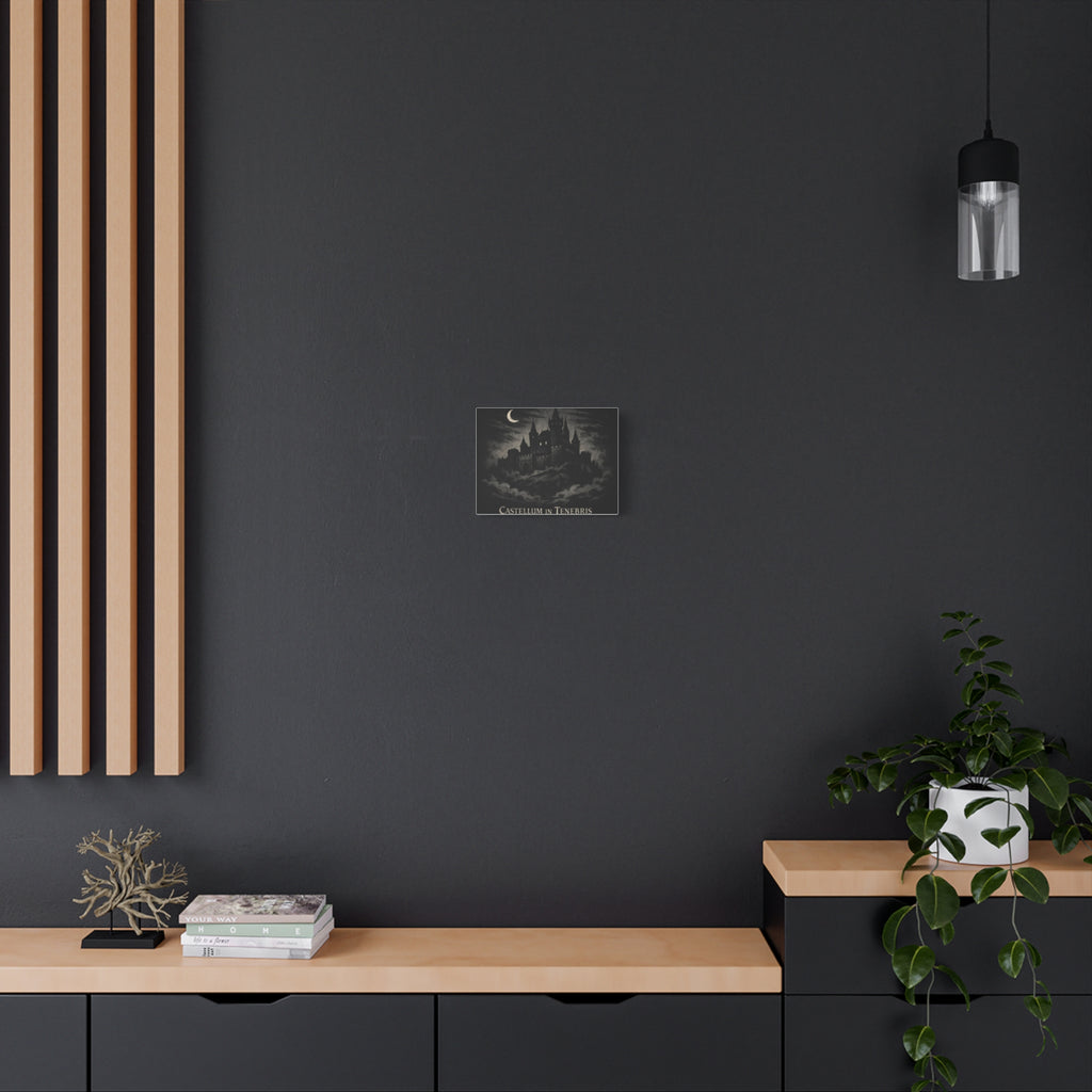 Gothic Castle Wall Art Canvas - "Castellum in Tenebris"