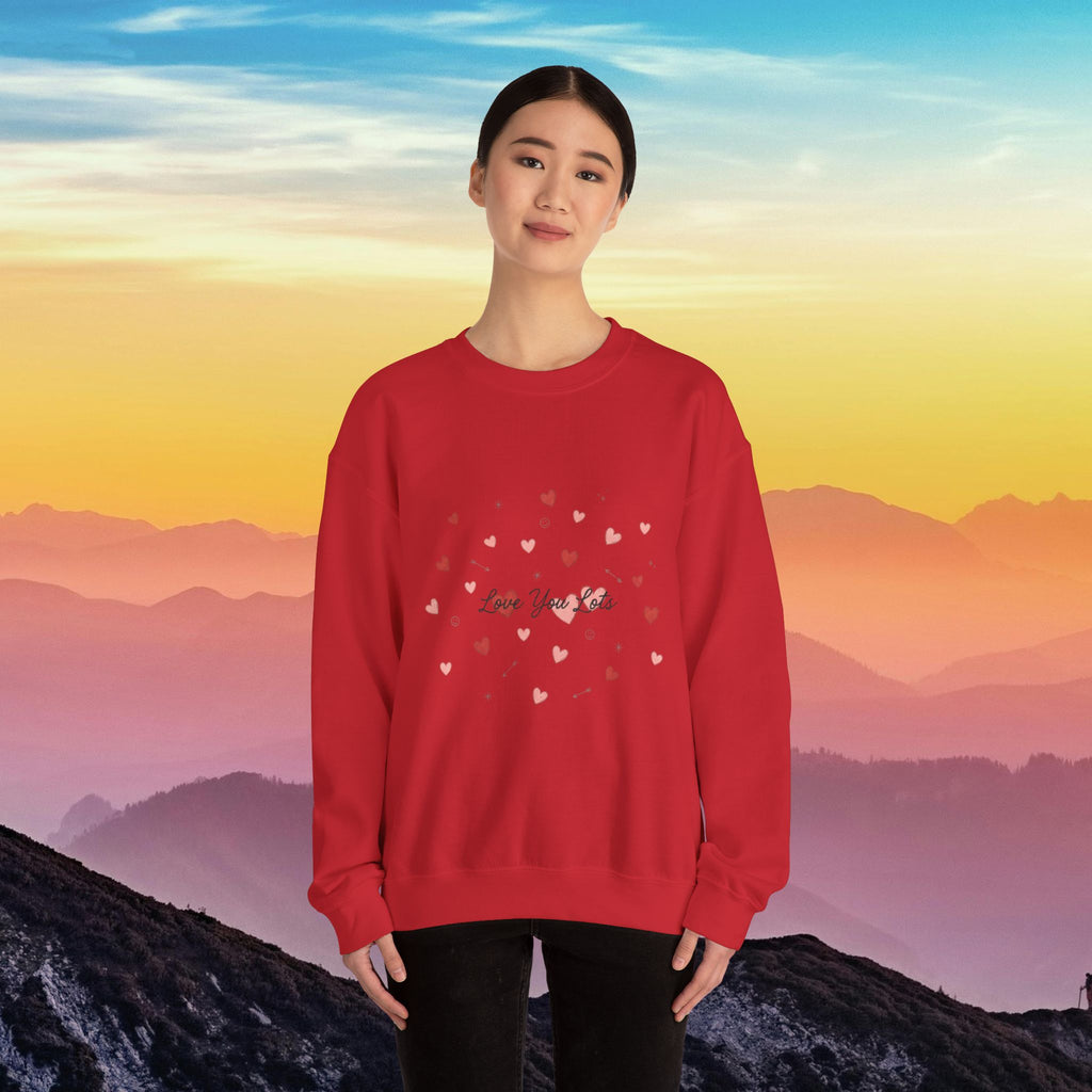 Tiny heart confetti crewneck sweatshirt