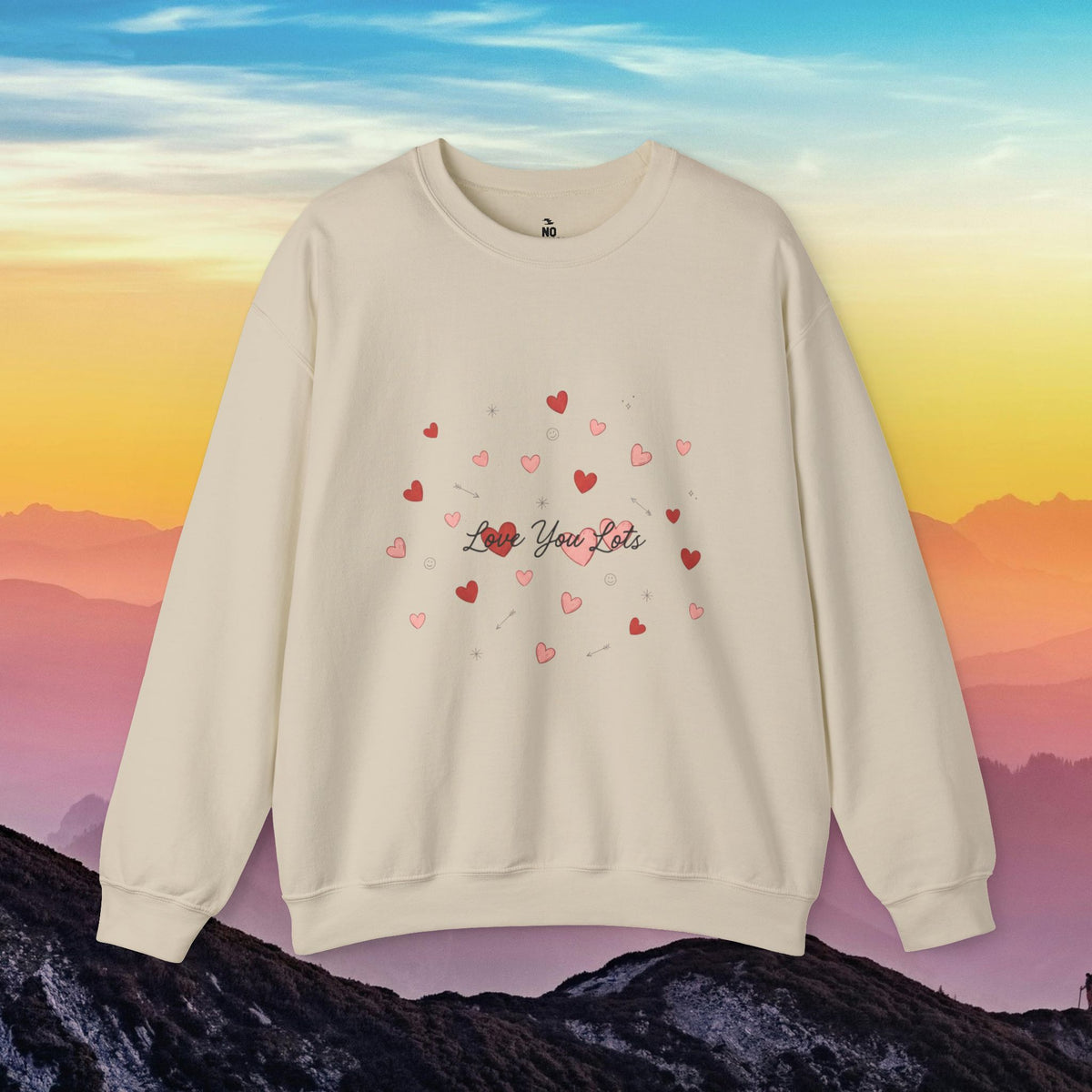 Tiny heart confetti crewneck sweatshirt