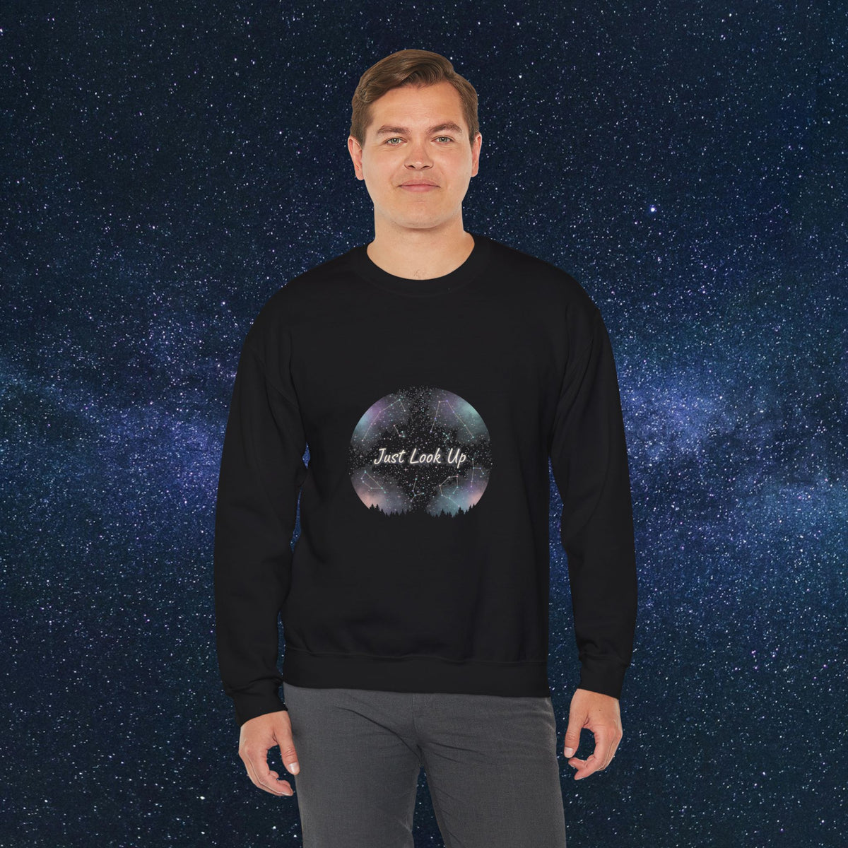Just look up || Crewneck Sweatshirt