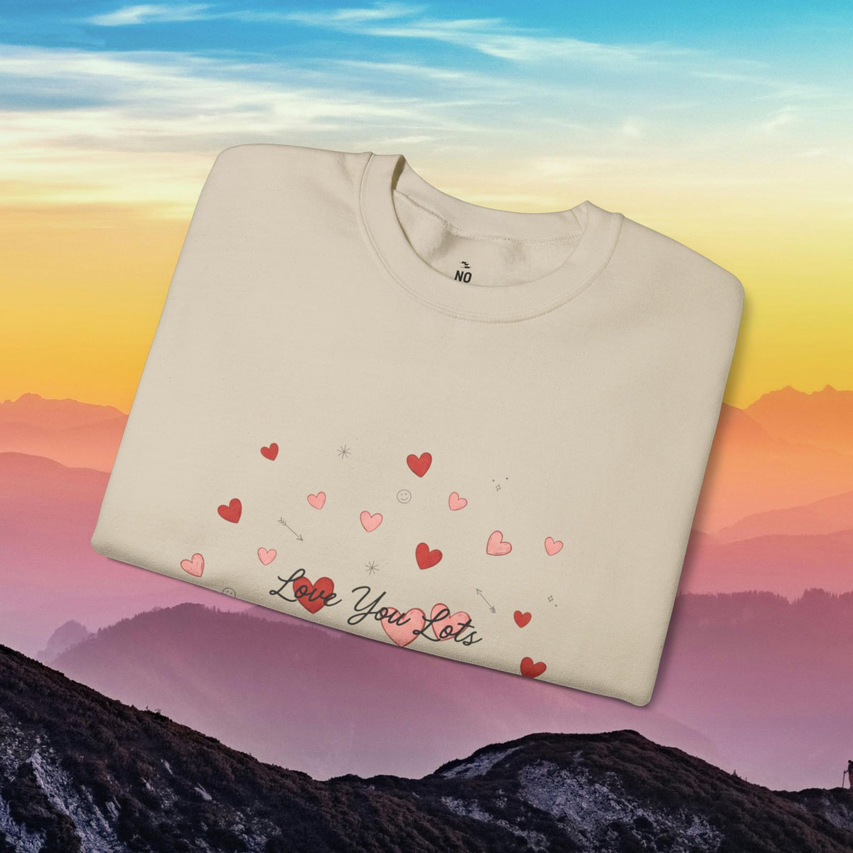 Tiny heart confetti crewneck sweatshirt