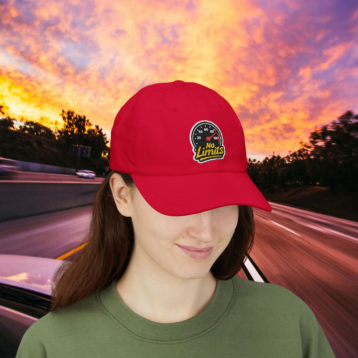 No Limits Dad Cap — Speedometer Hat