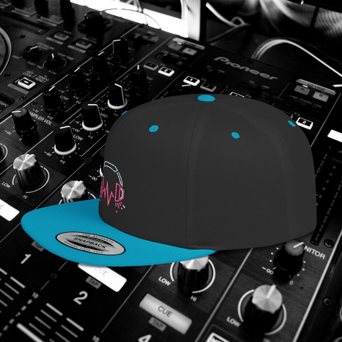 DJ Pulse Flat Bill Snapback Beatwave Cap