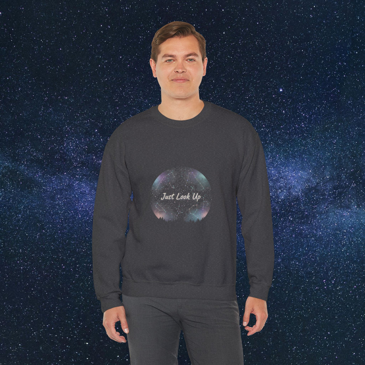 Just look up || Crewneck Sweatshirt