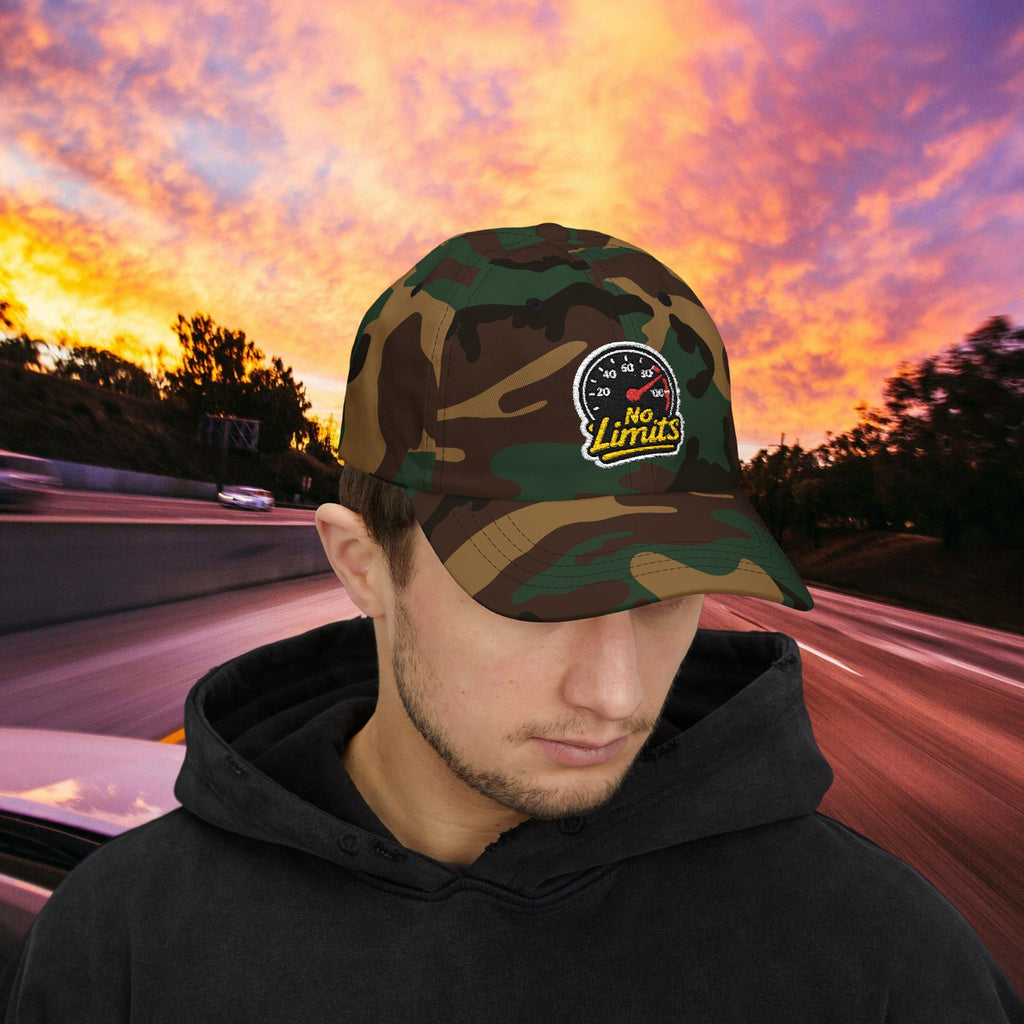 No Limits Dad Cap — Speedometer Hat