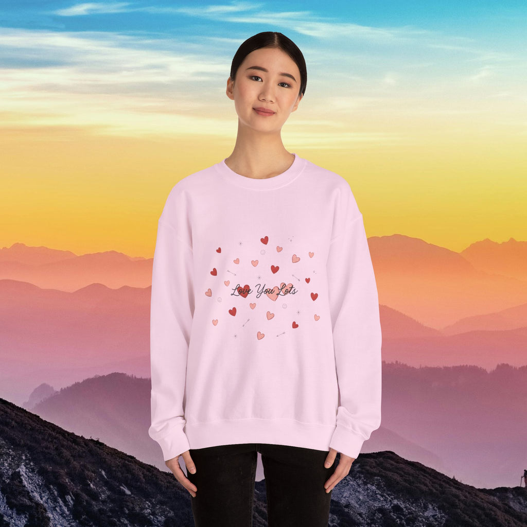 Tiny heart confetti crewneck sweatshirt