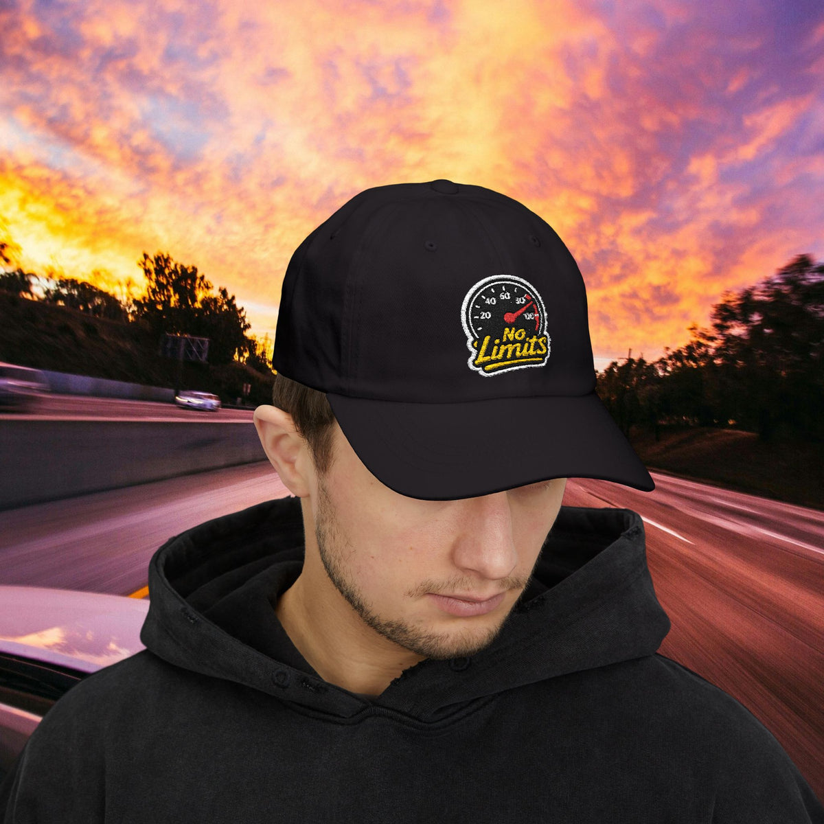 No Limits Dad Cap — Speedometer Hat
