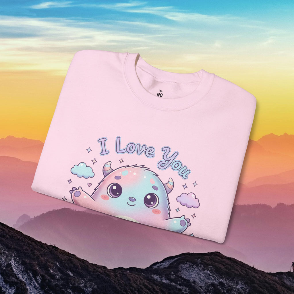 I Love You Cute Monster Crewneck Sweatshirt