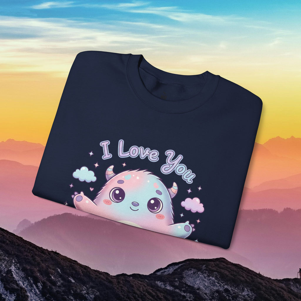 I Love You Cute Monster Crewneck Sweatshirt