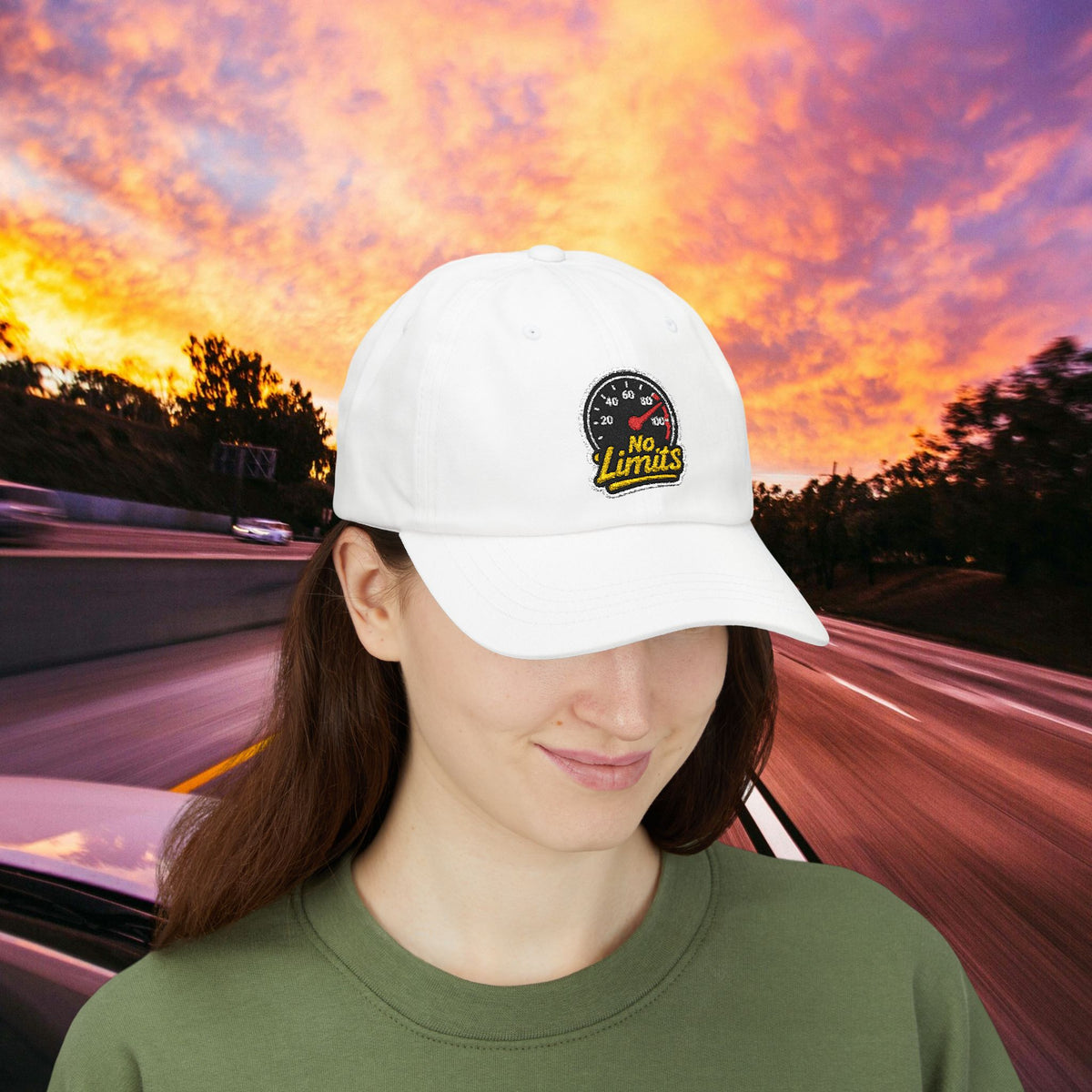 No Limits Dad Cap — Speedometer Hat