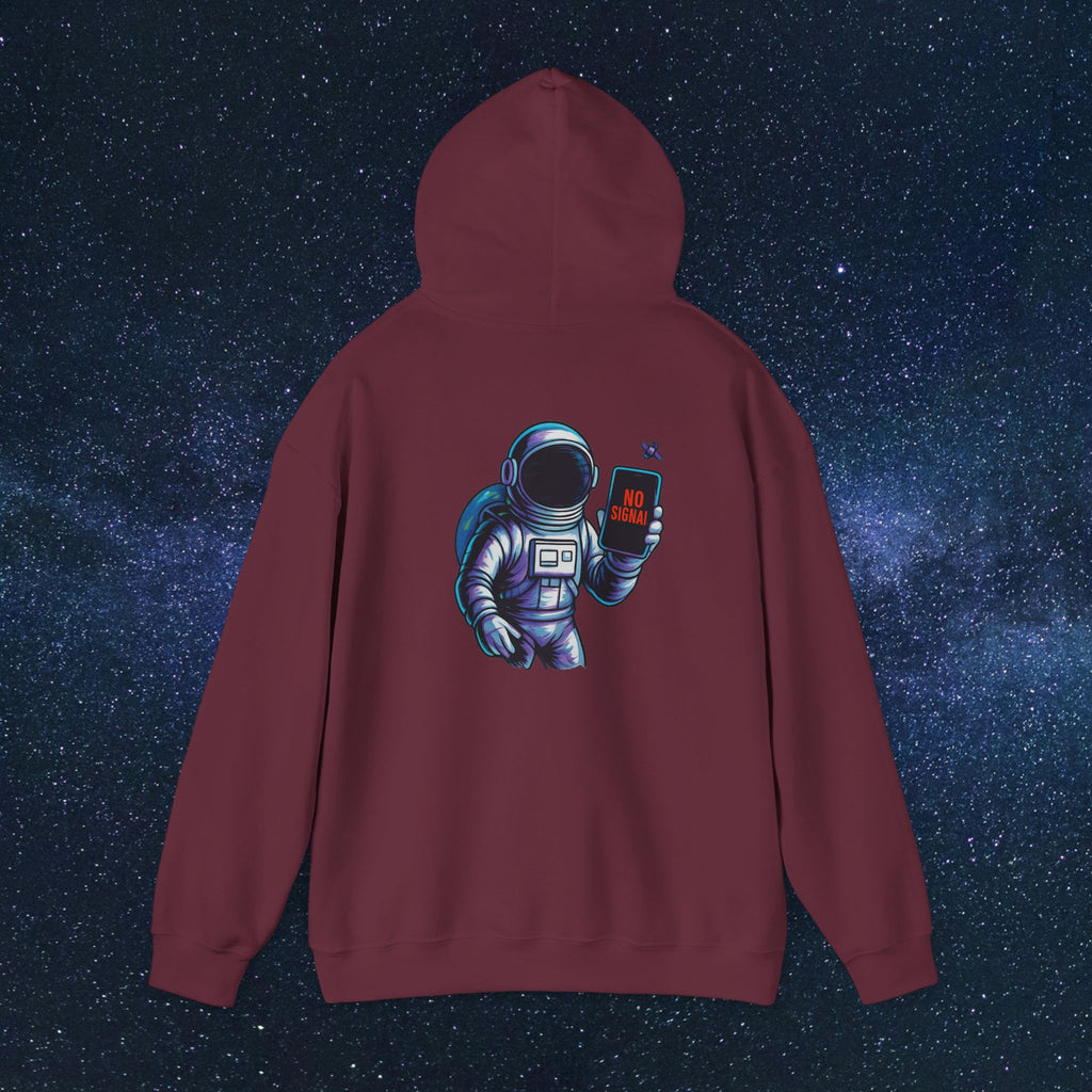 Astronaut Hoodie - 'No Signal' Space Phone Graphic Hooded Sweatshirt