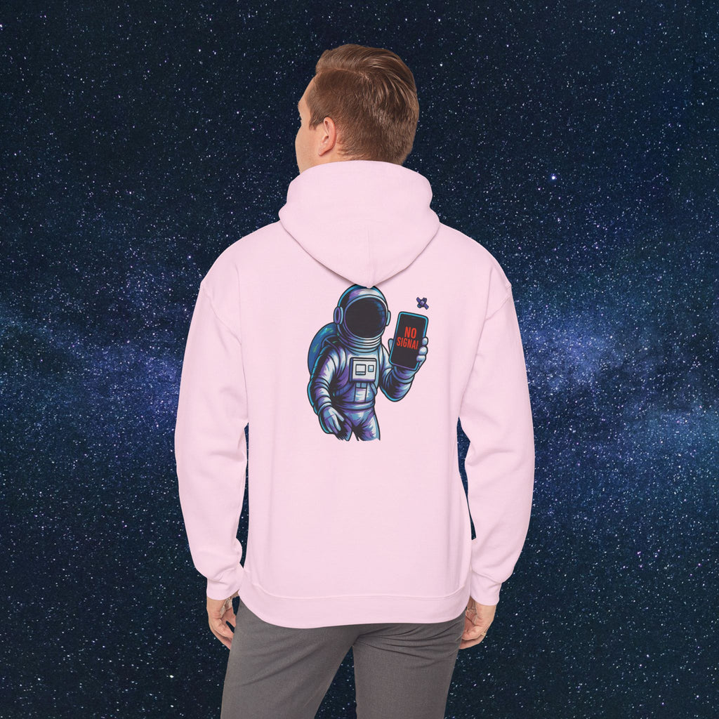 Astronaut Hoodie - 'No Signal' Space Phone Graphic Hooded Sweatshirt