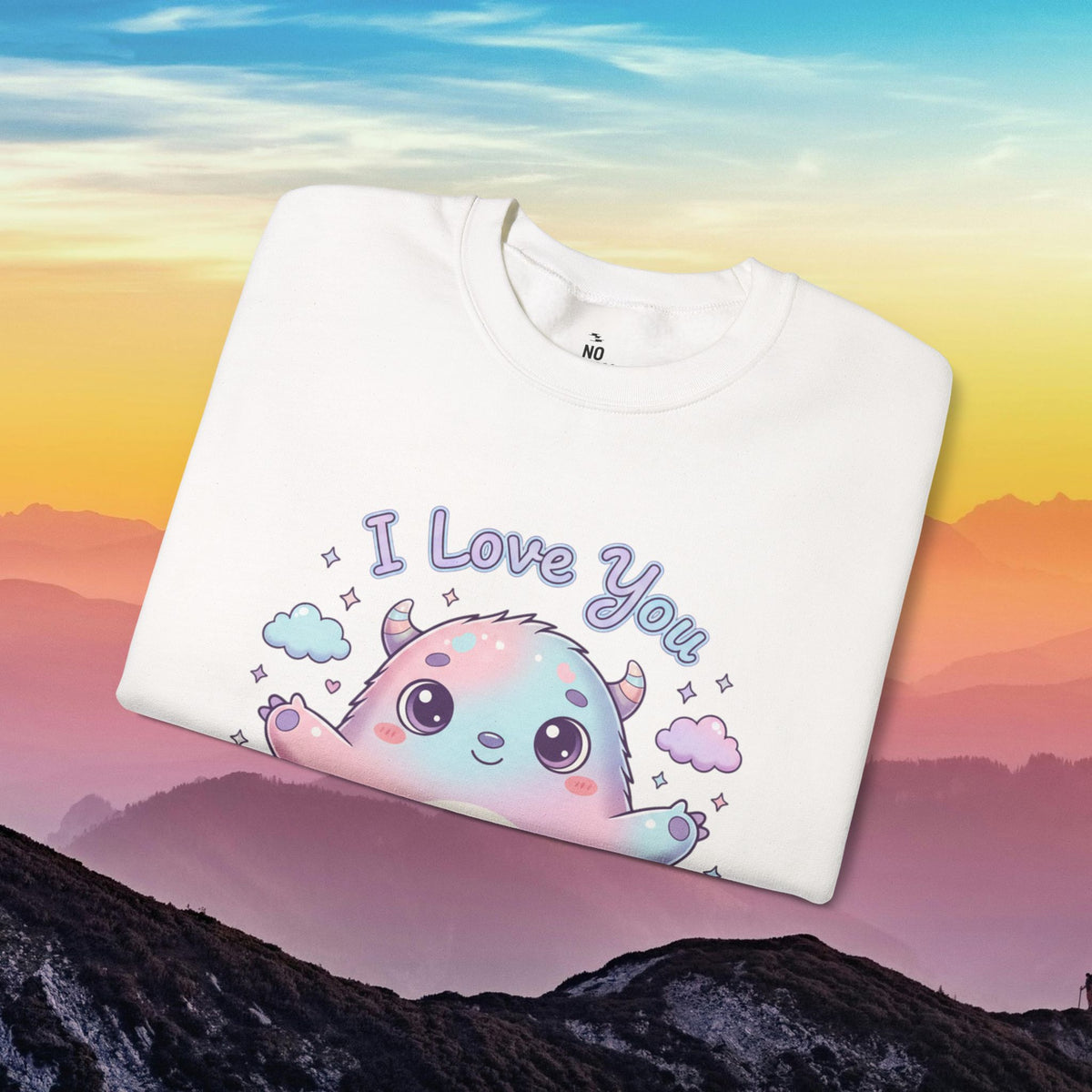 I Love You Cute Monster Crewneck Sweatshirt