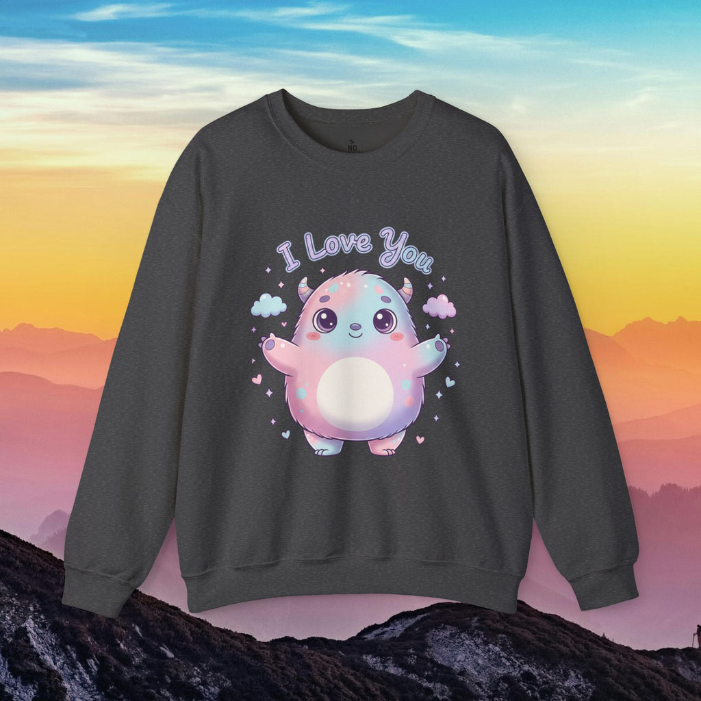 I Love You Cute Monster Crewneck Sweatshirt