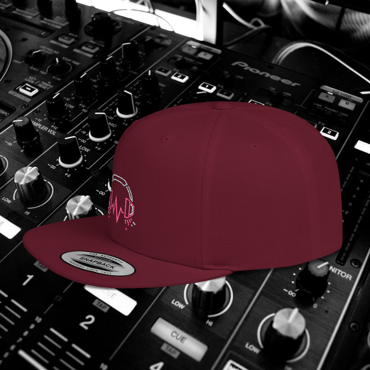 DJ Pulse Flat Bill Snapback Beatwave Cap