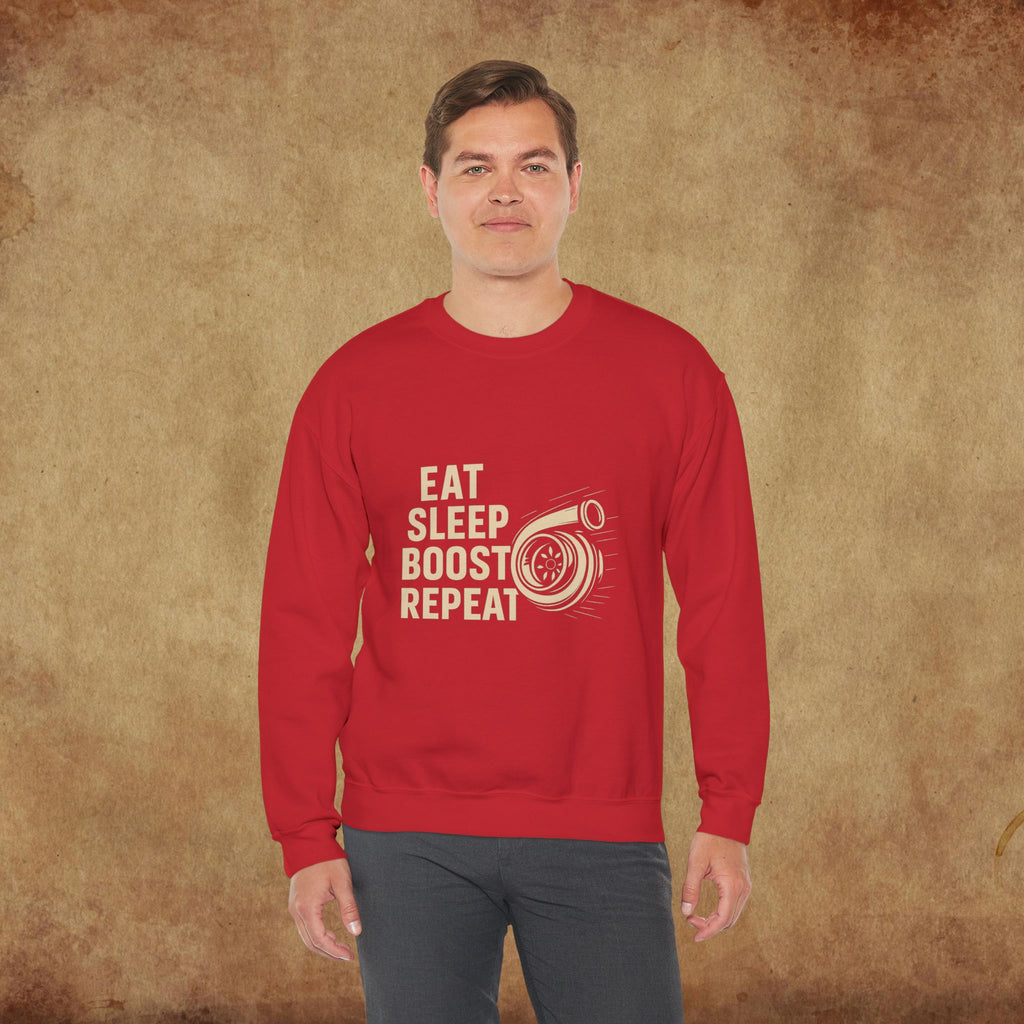 Eat Sleep Boost Repeat Crewneck Sweatshirt