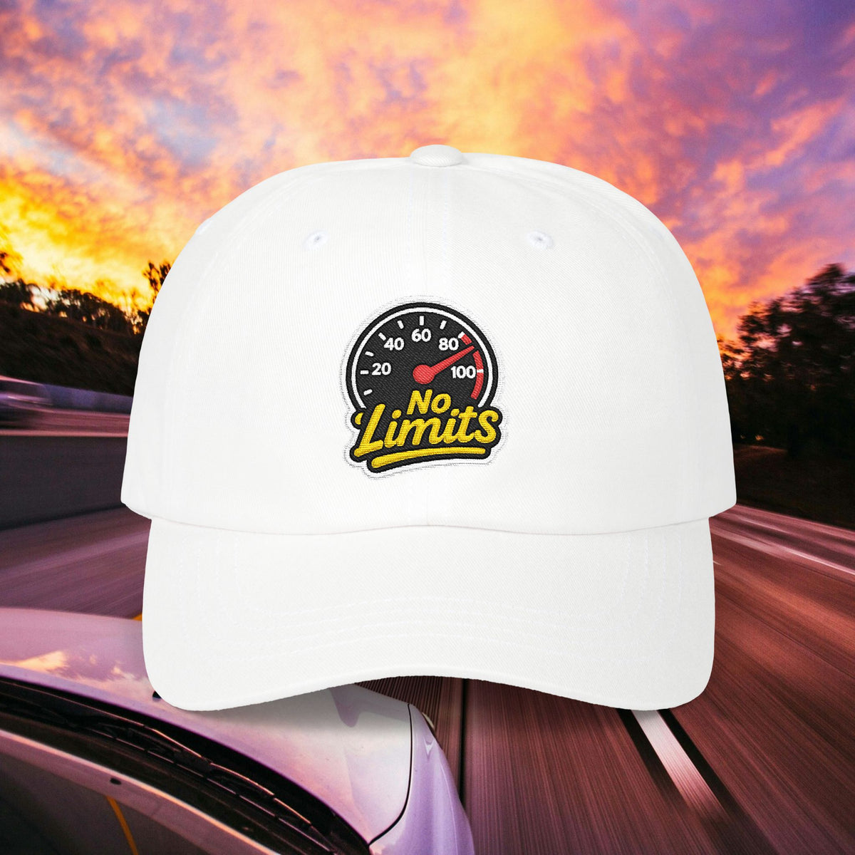 No Limits Dad Cap — Speedometer Hat