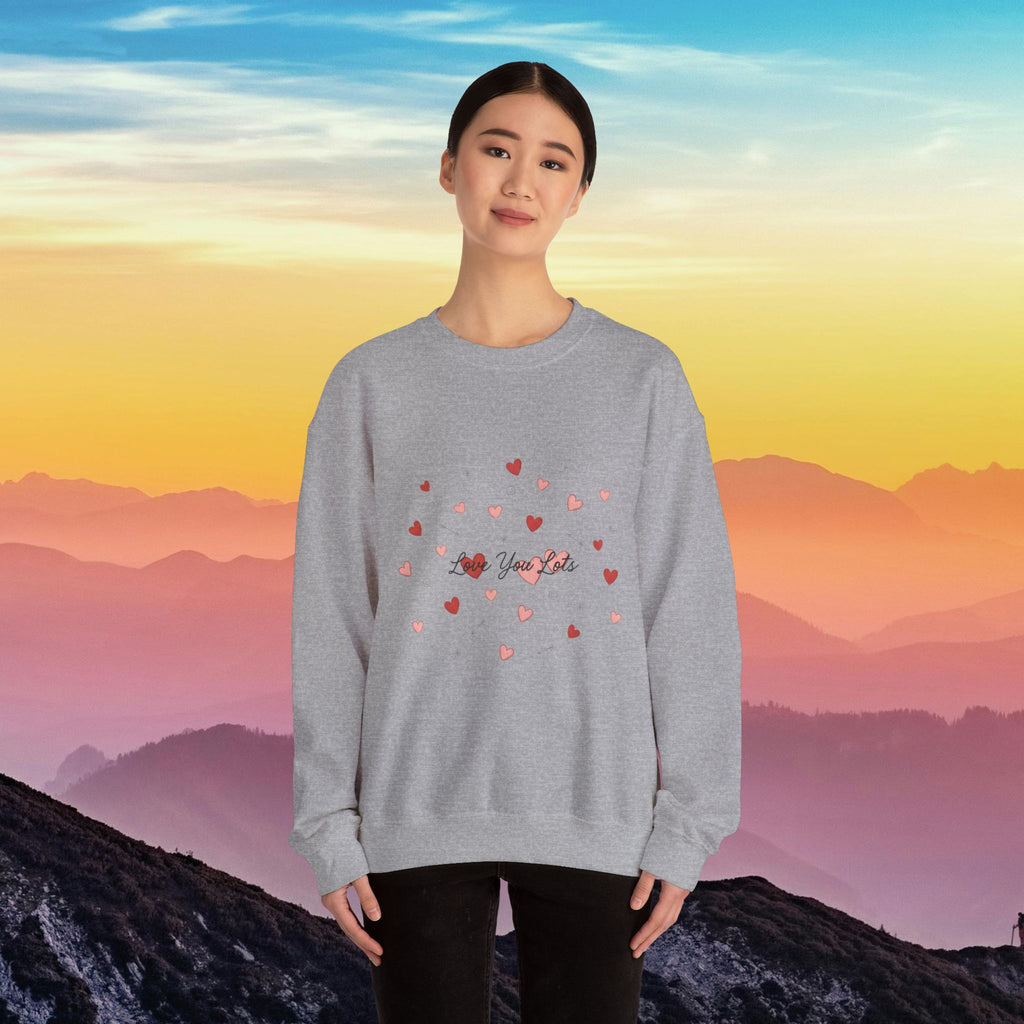 Tiny heart confetti crewneck sweatshirt