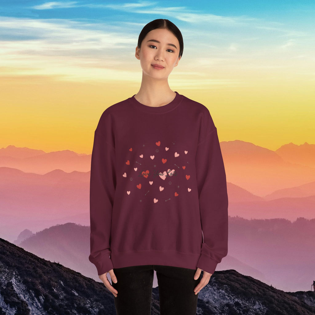 Tiny heart confetti crewneck sweatshirt